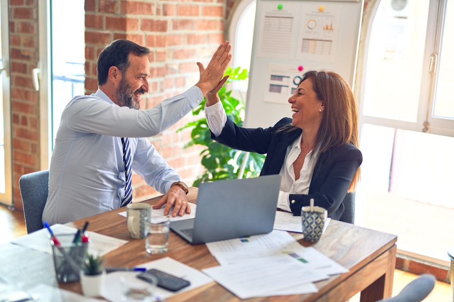 Small business team at work